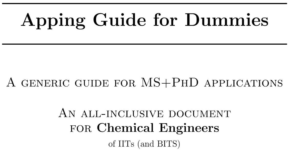 phd guide application